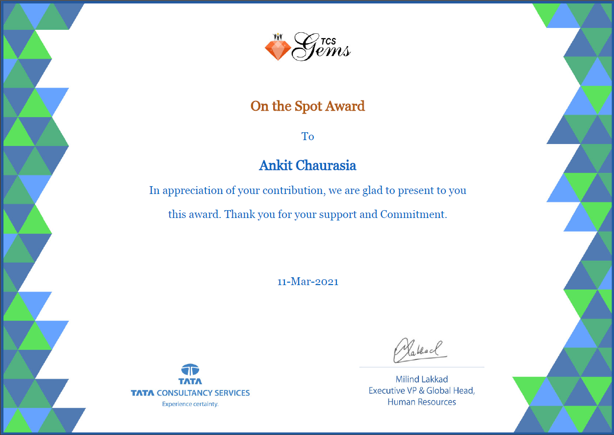 On The Spot Award